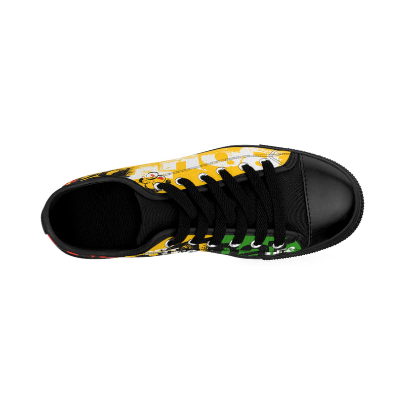 Yellow Signature Logo Women's Sneakers