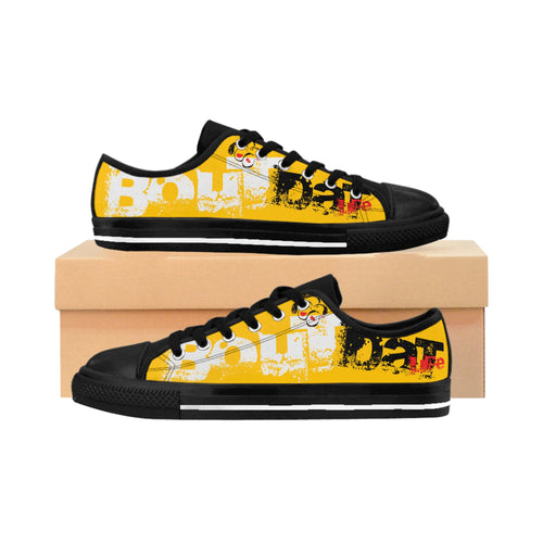 Yellow Signature Logo Men's Sneakers