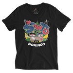 I Love Santo Domingo Reggae Unisex Short Sleeve V-Neck T-Shirt