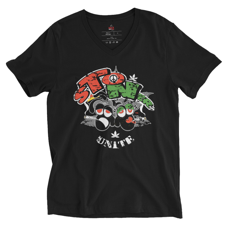 Stoners Unite Rock V-Neck T-Shirt