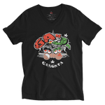 Ganja Gangsta Reggae V-Neck T-Shirt