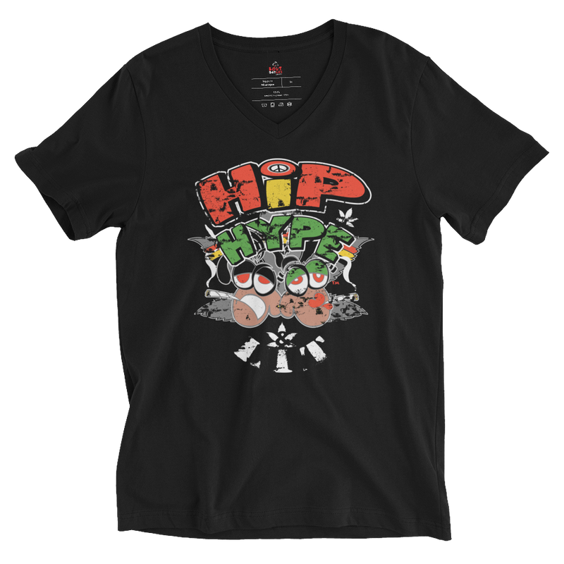 Hip Hype Lit Reggae  V-Neck T-Shirt
